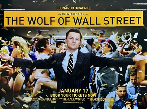 Original The Wolf Of Wall Street Movie Poster Leonardo Dicaprio