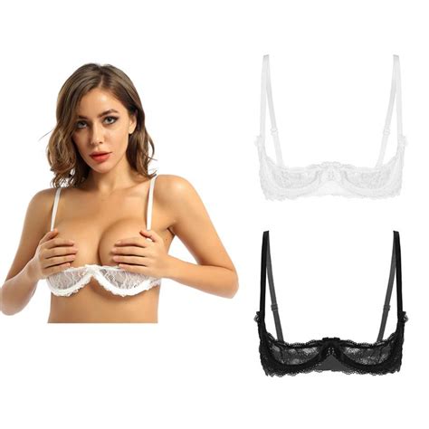 Cheap Women S Underwear See Through Sheer Lace Lingerie Cupless Push Up