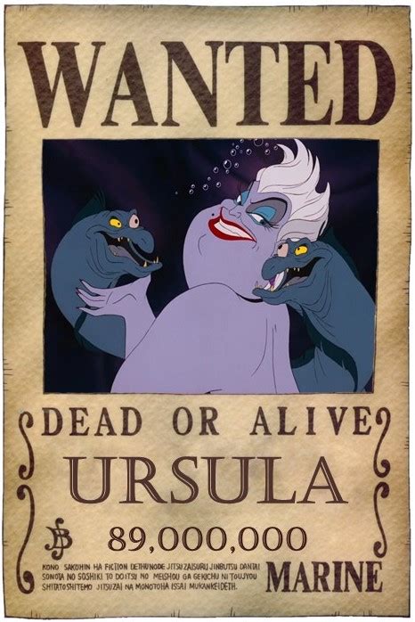 Ursula Wanted Poster By Ghostriderpirate4421 On Deviantart