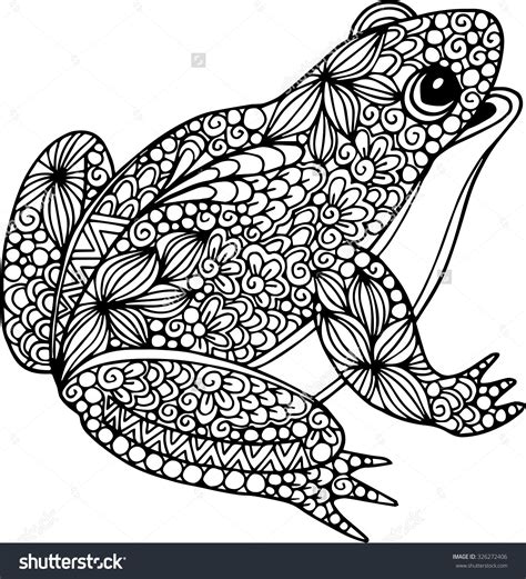Frog Coloring Pages Adult Coloring Book Pages Mandala Coloring Pages