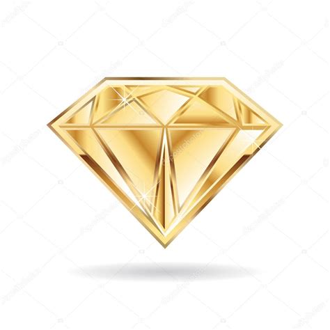 Gold Wedding Diamond Logo Vector Graphic Design Stock Vector By