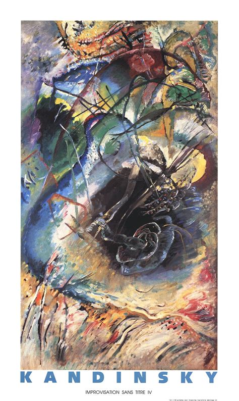 Wassily Kandinsky Improvisation Sans Titre 50 X 30 Poster 1990