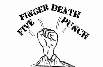 Finger Punch Death Five Coloring Pages Band