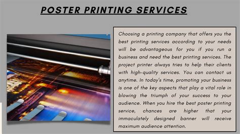 Ppt Do You Need High Quality Poster Printing Services Powerpoint