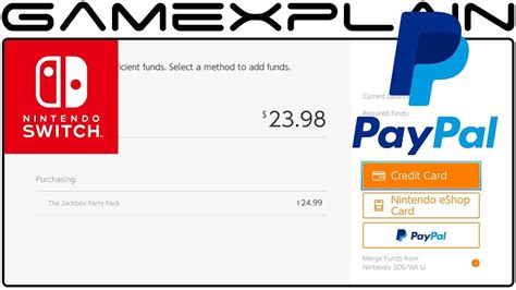 If you are already registered on the us paypal and you want to link your barter card, log into your account. Nintendo Switch's eShop Adds PayPal Payment Option - YouTube