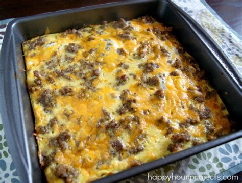 Sausage And Egg Breakfast Casserole Happy Hour Projects