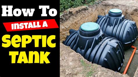 How To Install A Septic Tank Youtube