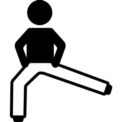 Man Stretching One Leg Vector Svg Icon Svg Repo