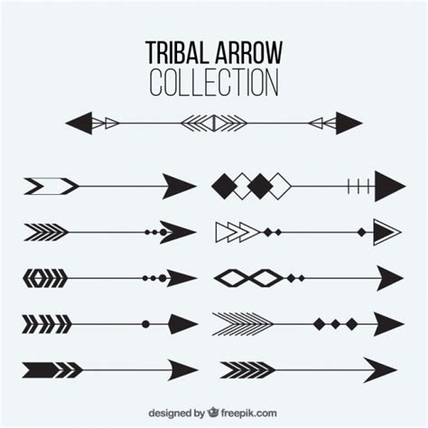 Collection Of Tribal Arrows Vector Free Download
