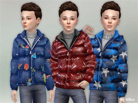Lillkas Winter Jacket For Children Sims 4 Toddler Sims 4 Toddler