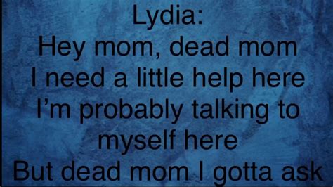 Beetlejuice Musical—dead Mom Lyrics Youtube