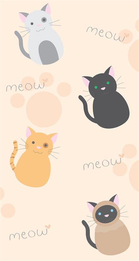 Kawaii Cat Phone Wallpapers Top Free Kawaii Cat Phone Backgrounds