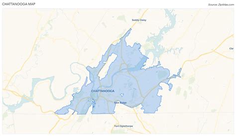 Chattanooga Tn 2023 Zip Atlas
