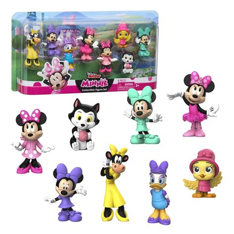 Disney Junior Minnie Mouse 8 Piece Collectible Figure Set Ages 3