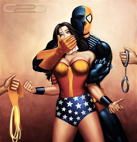 A Hot Pic Of Deathstroke Capturing Wonder Woman