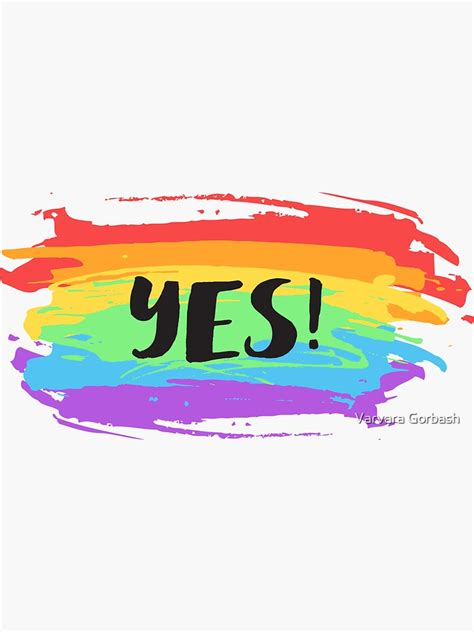 Yes Sticker For Sale By Varka Redbubble