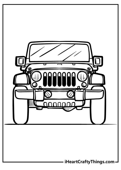 Off Road Adventure With Jeep Coloring Pages