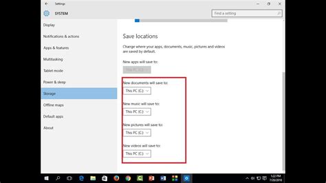 Changing Default File Locations Windows 10 Kopmac
