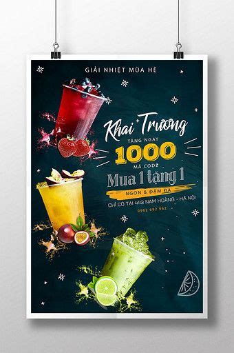 posters of all kinds of summer cooling milk tea drinks opening shock