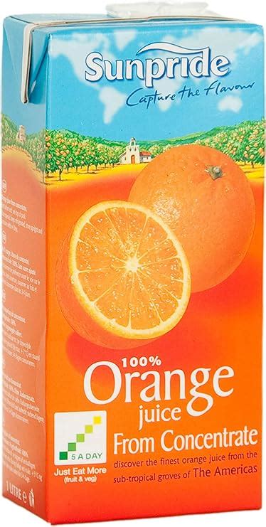 Sunpride Orange Fruit Juice Cartons 12x1ltr Uk Grocery