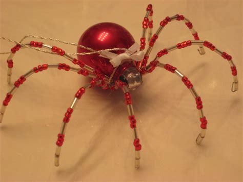 Christmas Spider Beaded Spiders Seed Bead Crafts