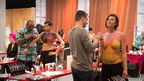 Rebecca Romijn Hosts Naked Skin Wars