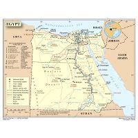 Large Detailed Political And Administrative Map Of Egypt With Roads