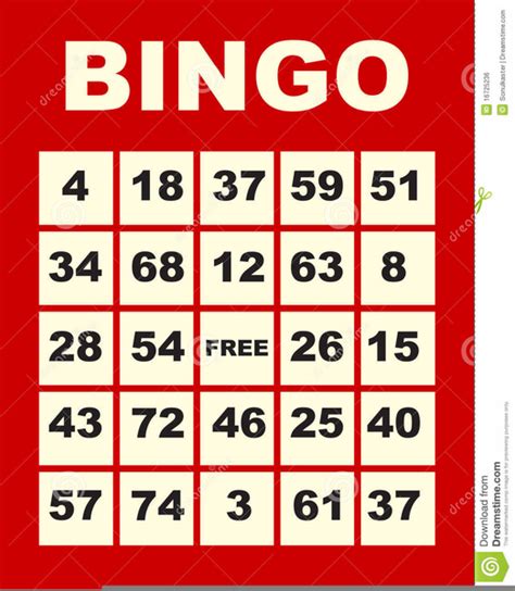 Free Bingo Card Clipart Free Images At Vector Clip Art