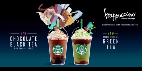 Starbucks Offers Two New Frappuccinos Chocolate Black Tea With Earl