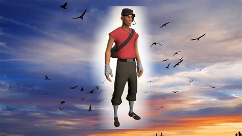 The Flying T Pose Scout Tf2 Youtube