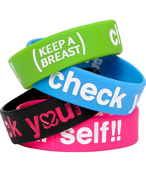 keep a breast foundation check yourself bracelet zumiez