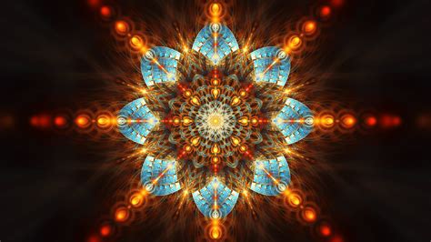 Mandala Illustration Abstract Fractal Symmetry Digital