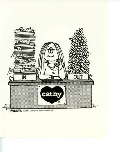Cathy Comic Strip Tv Original X Press Photo Ebay