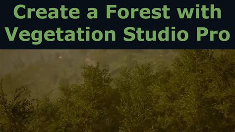 Forest Biome Masks On A Unity Terrain Using Vegetation Studio Pro