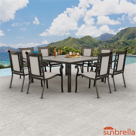 Agio Turner 9 Piece Sling Dining Patio Set Cover Cost