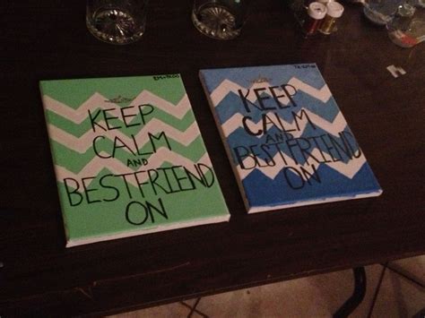 Cute Best Friend Canvas Best Friend Canvas Besties Pictures Fun Crafts