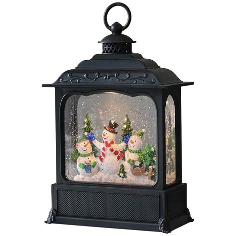 Buy Wondise Christmas Musical Snow Globe Lantern With Timer 12 Inch