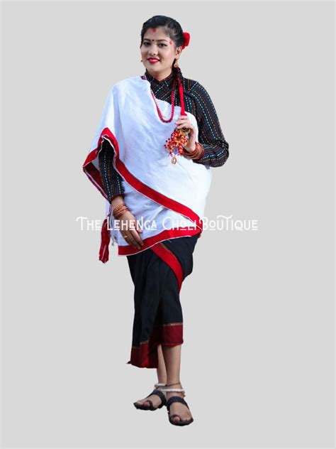 premium quality traditional newa costume haku patasi hakupatasi set includes black cholo saree