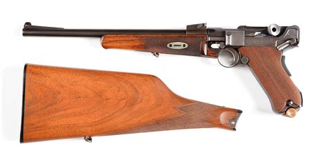 Lot Detail C 1902 Luger Carbine Semi Automatic Pistol
