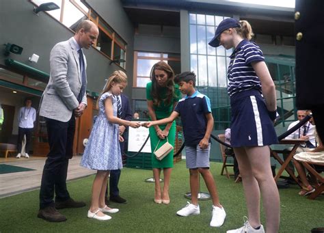 Kate Middleton And Princess Charlotte Coordinate Ruffles For The Year Old S Wimbledon Debut