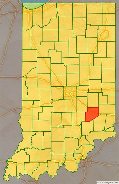 Map Of Decatur County Indiana
