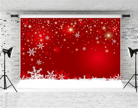 Buy Kate 7x5ft Christmas Backdrops For Photography Snowflake Red Photo