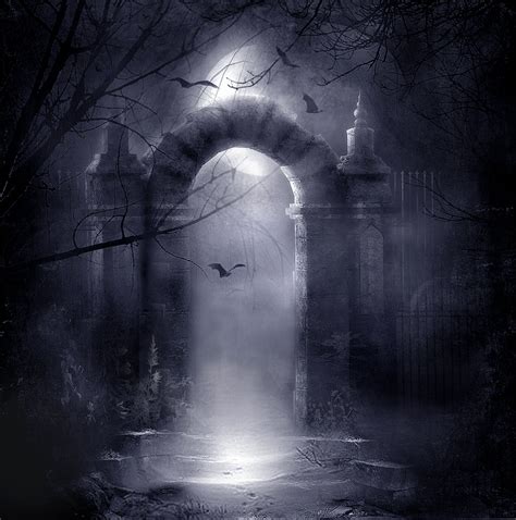 Halloween Background Gothic Background Vampire Backdrop Dark Castle