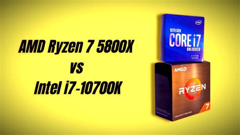 Amd Ryzen 7 5800x Vs Intel I7 10700k Which Is Better