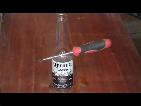 How To Drill Hole In A Glass Bottle Como Perforar Una Botella De