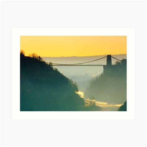 Clifton Suspension Bridge Bristol England Art Print By