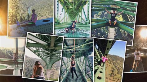 Woman Taking Selfie Miraculously Survives Fall Off Californias Tallest Bridge Youtube