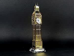 Crystal Big Ben Gold With A Working Clock Medium Cm London Souvenir Crystal Big Ben Model