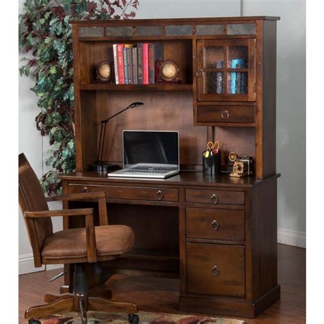 Find everything from standard office desks to hutches, and start working comfortably. Santa Fe Computer Desk W/ Hutch Sunny Designs | Furniture Cart