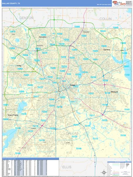 Dallas County Zip Codes Map Maps For You